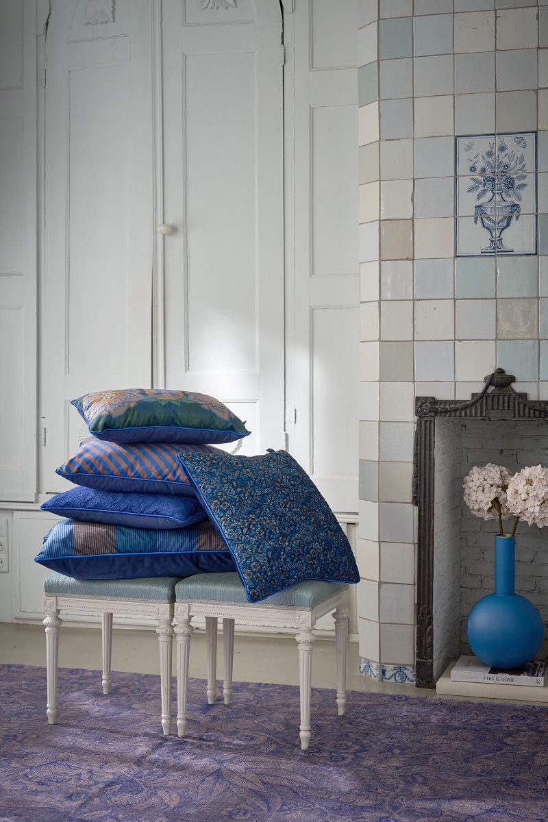 Cousin Décoratifs Quilted Daisy Dreams Bleu