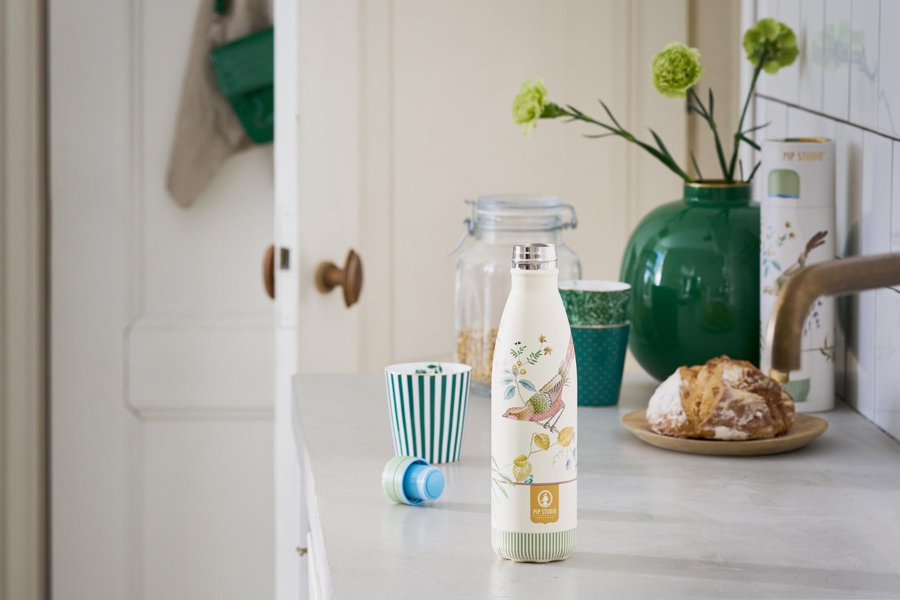 Little Birds Thermos Bottle White 500ml