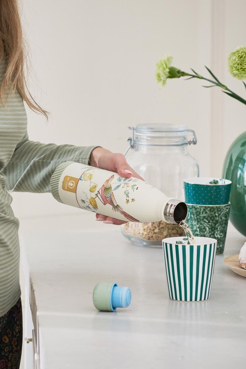 Little Birds Thermos Bottle White 500ml