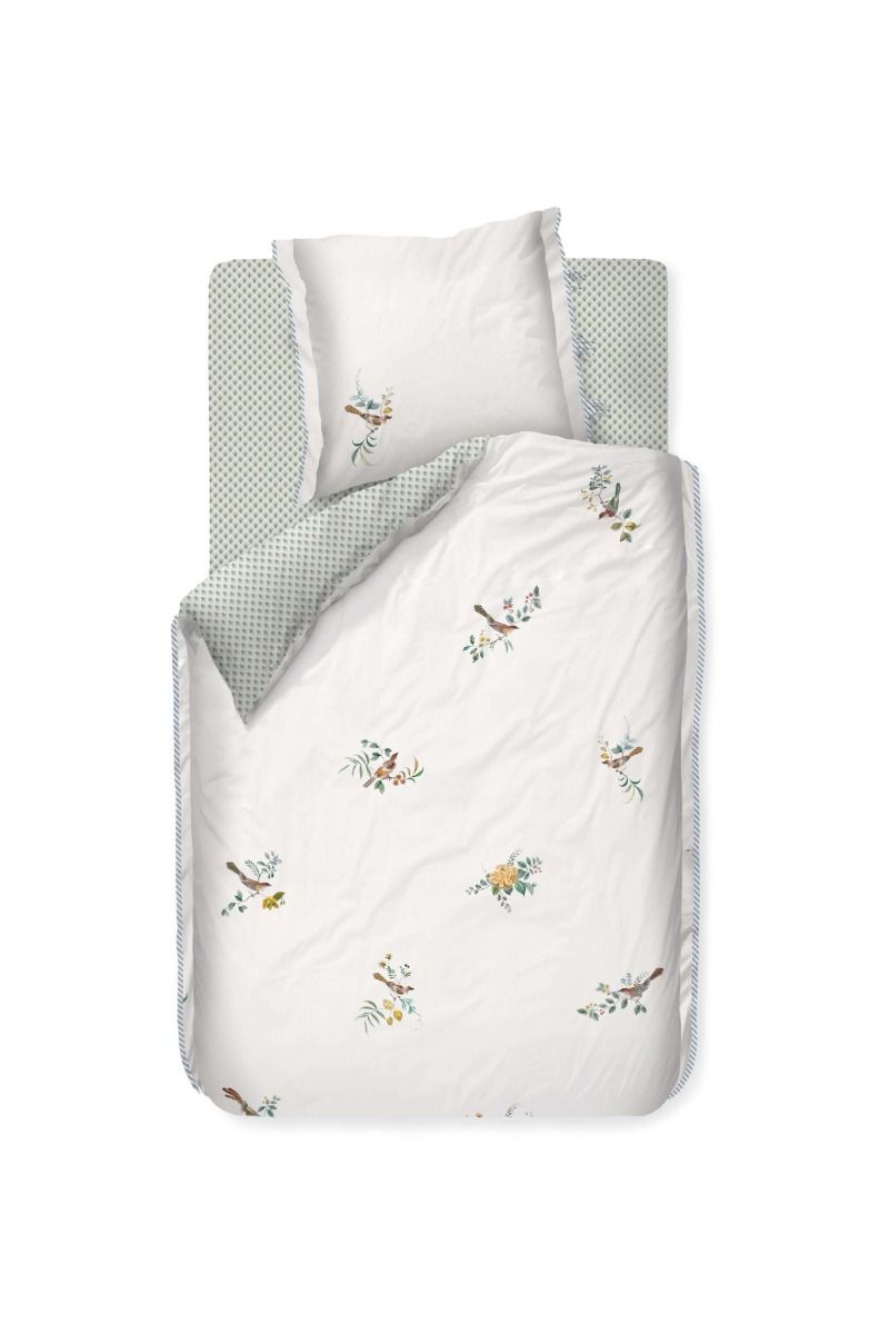Duvet Cover Little Birds White