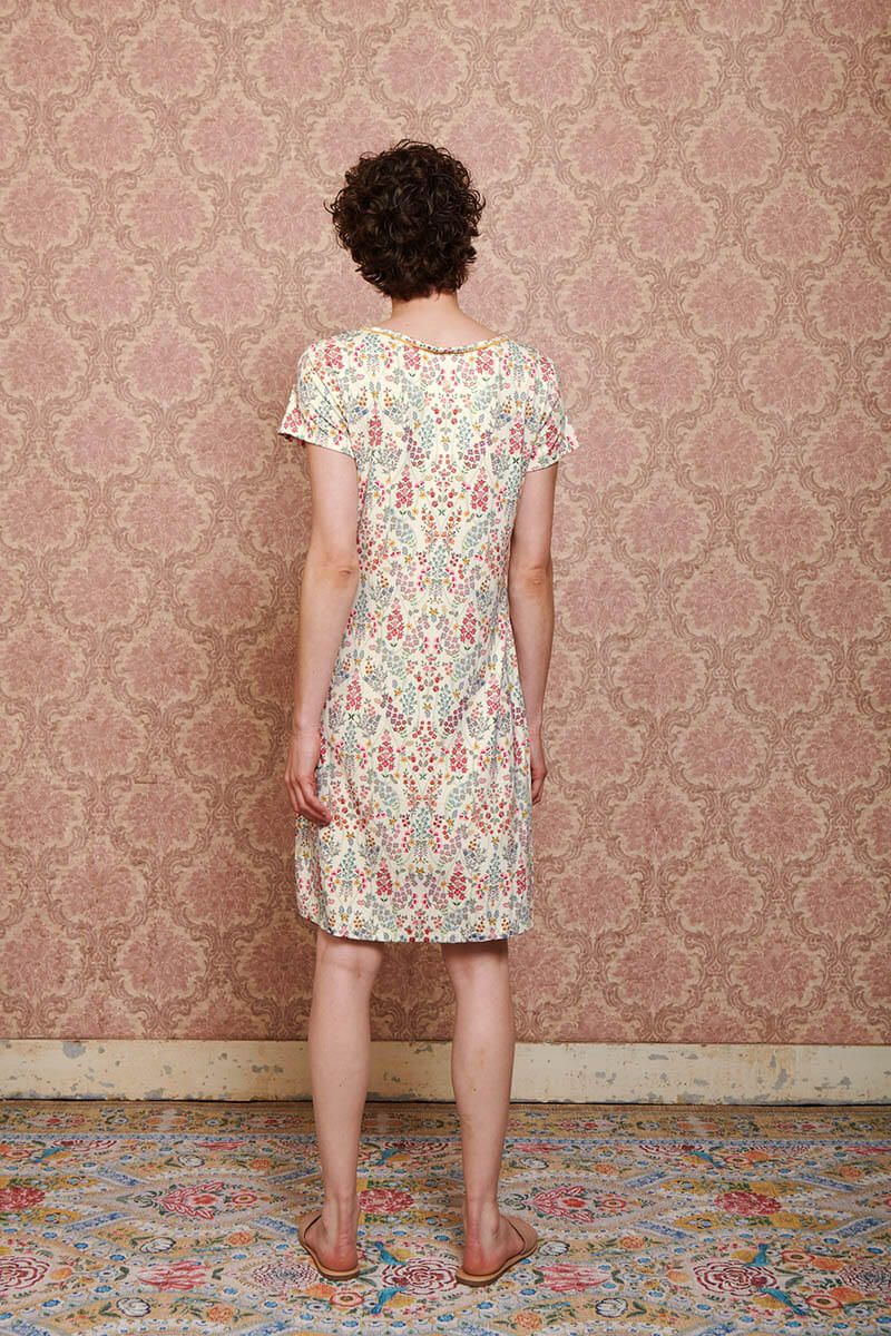 Nightdress Short Sleeve Primavera White
