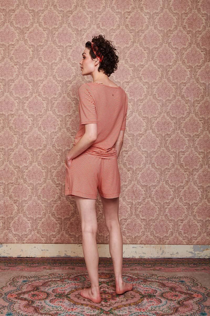 Shorts Little Sumo Stripe Coral