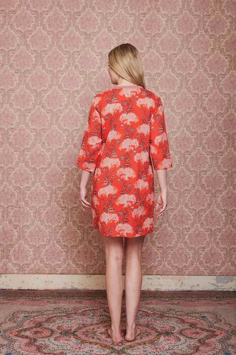 Kleid Flora Firenze Koralle