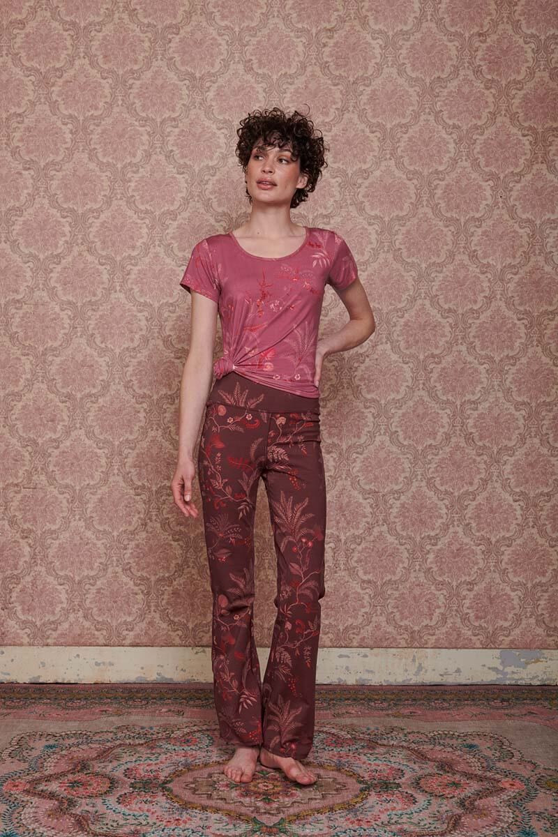 Flared Sport Legging Long Isola Dark Red