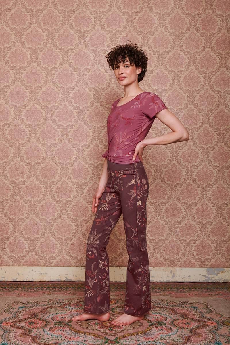 Flared Sport Legging Long Isola Dark Red