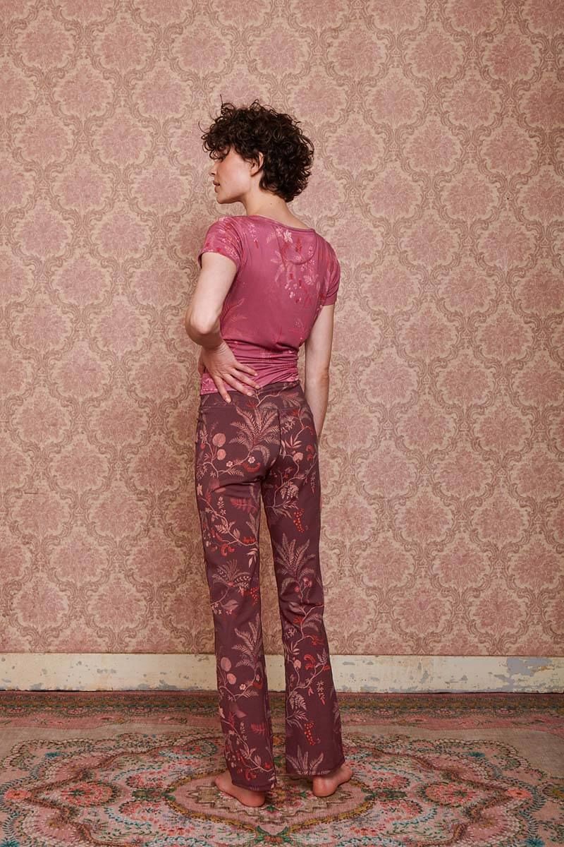 Flared Sport Legging Long Isola Dark Red