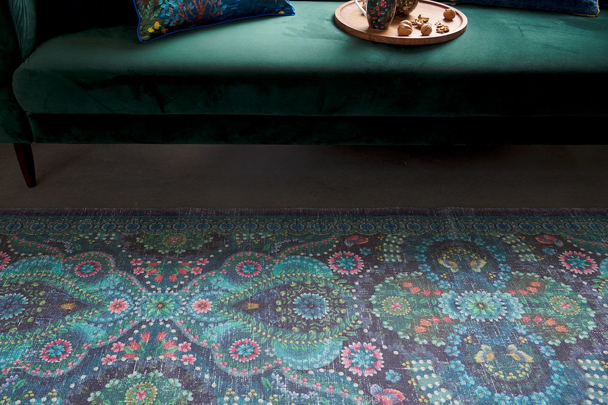 Moon Delight par Pip Tapis Coureur Foncé Bleu