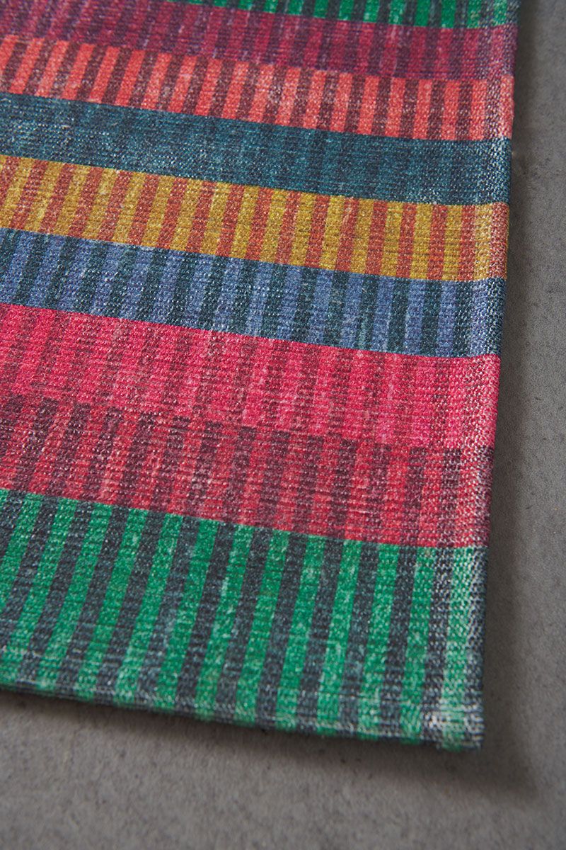 Carpet Runner Jacquard Stripes by Pip Multi