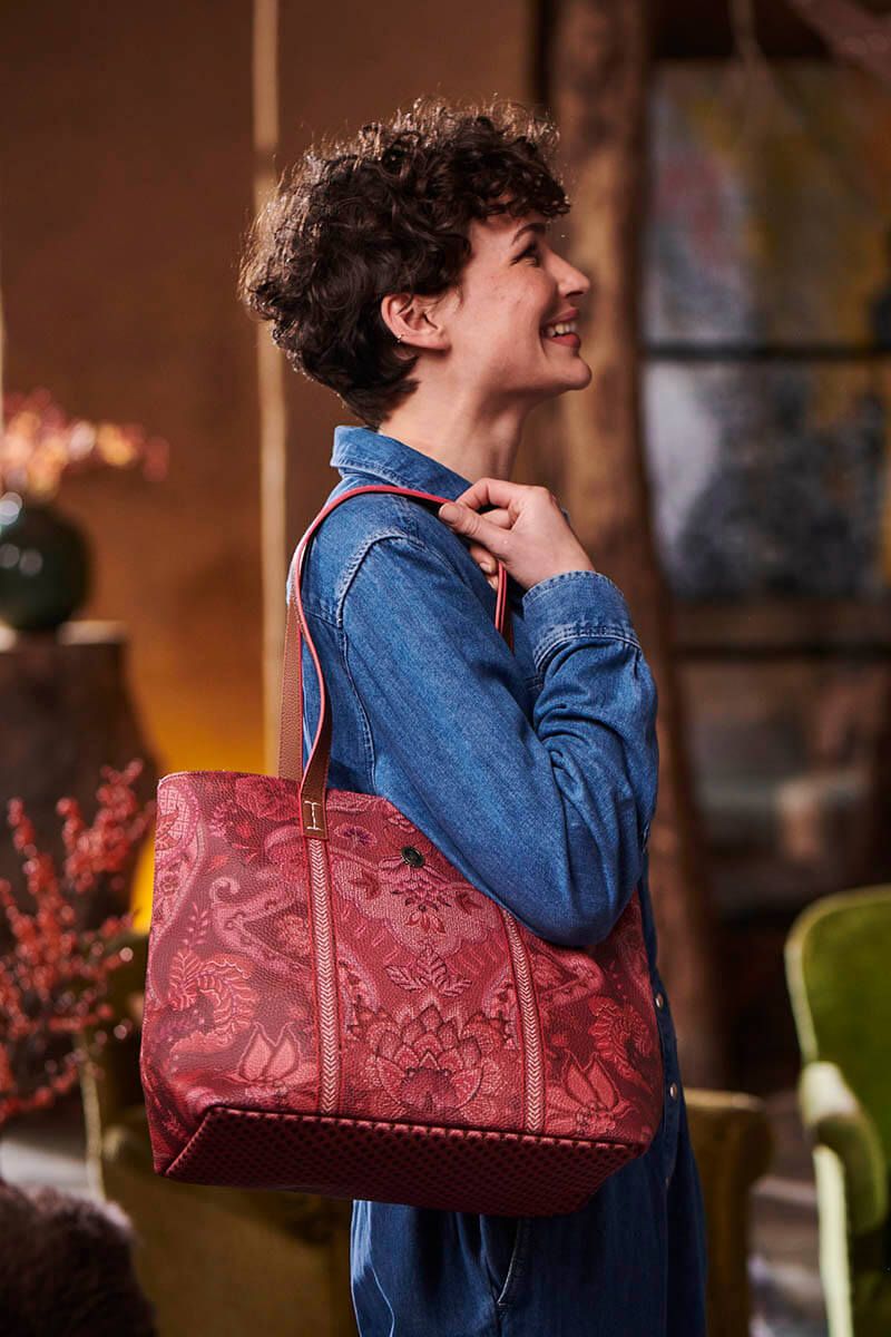 Shopper Medium Kyoto Festival Dark Pink