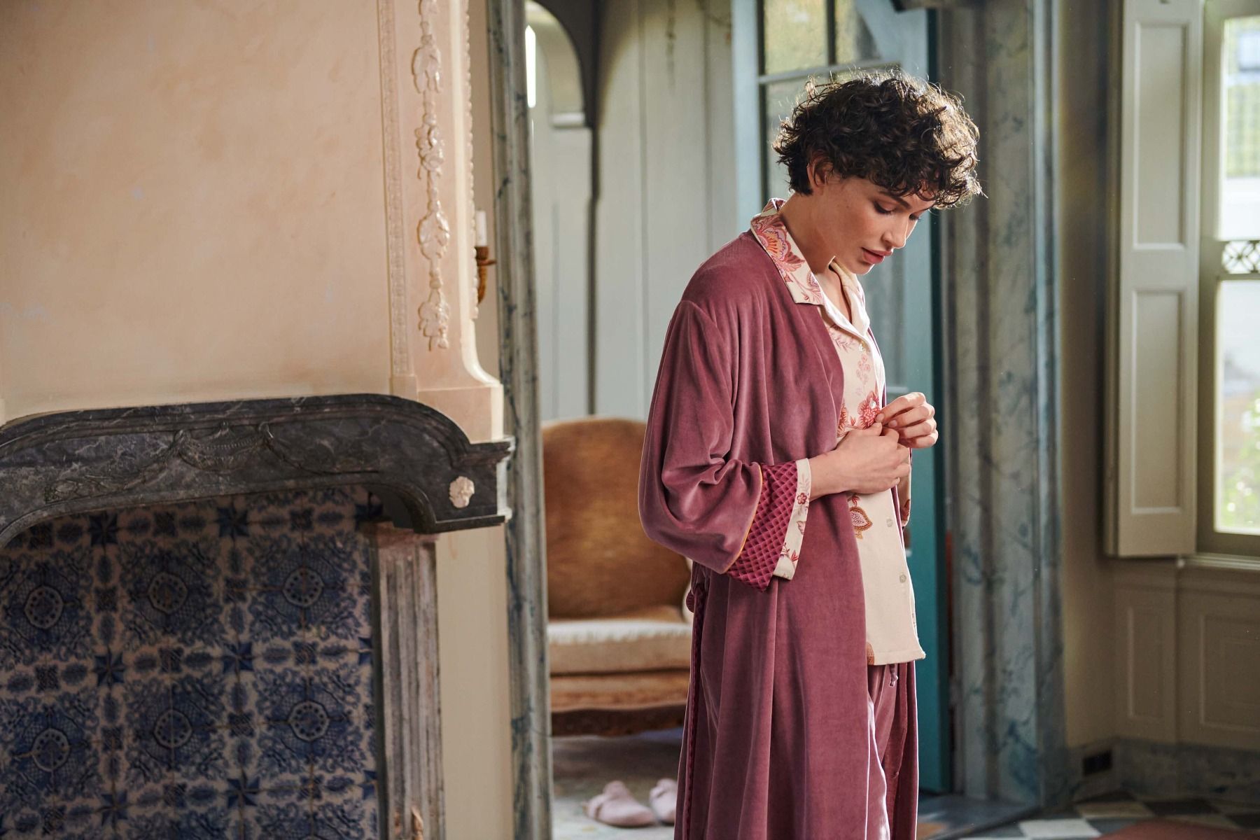 Kimono Nicky Velvet Rosa Lila