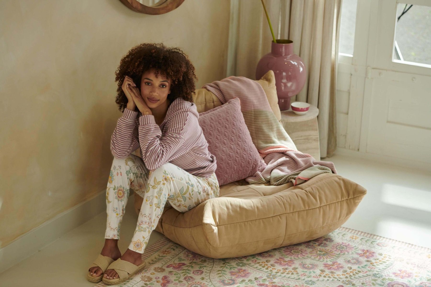 Bobien Pantalon Buenas Noches Blanc