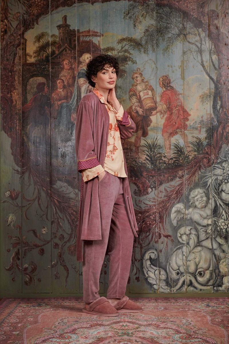 Trousers Long Nicky Velvet Pink Lilac