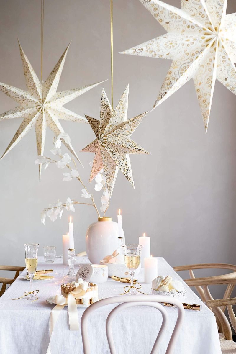 Christmas Star Lampion White 60cm