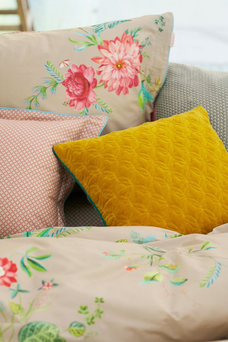 Pillowcase Fleur Grandeur Khaki