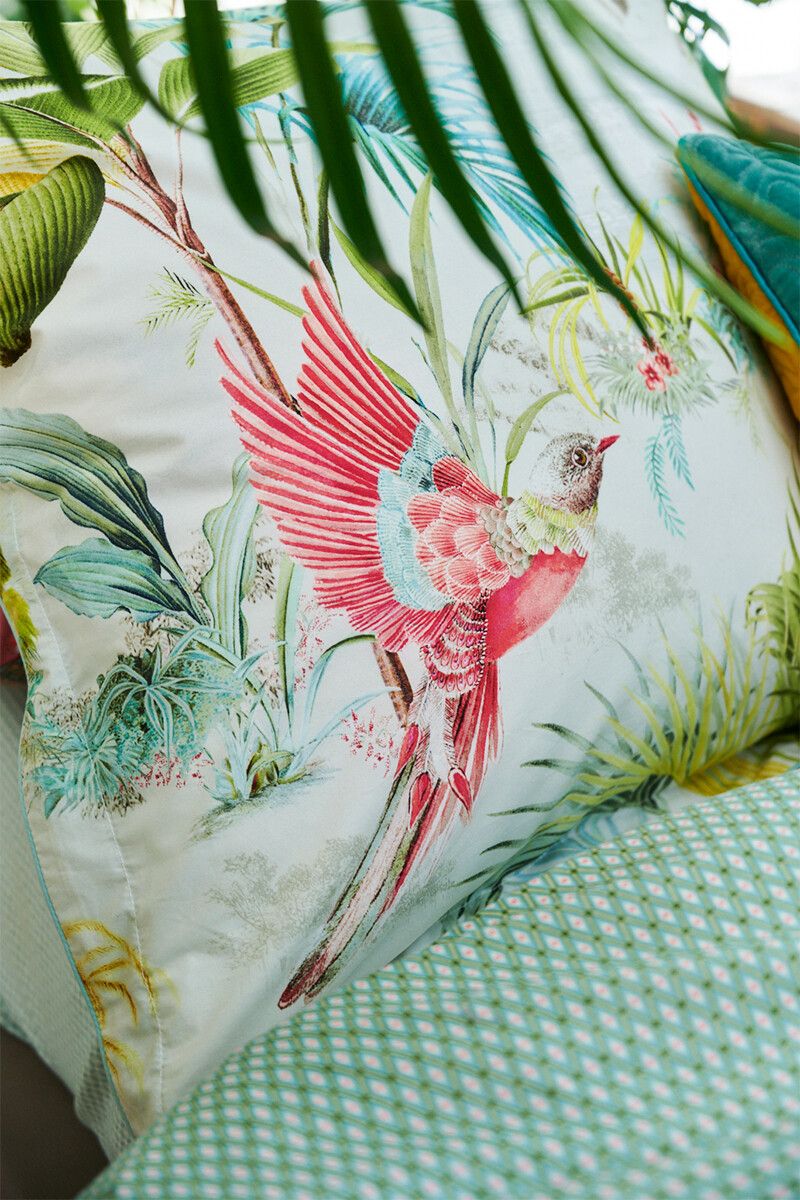 Pillowcase Palm Scenes White