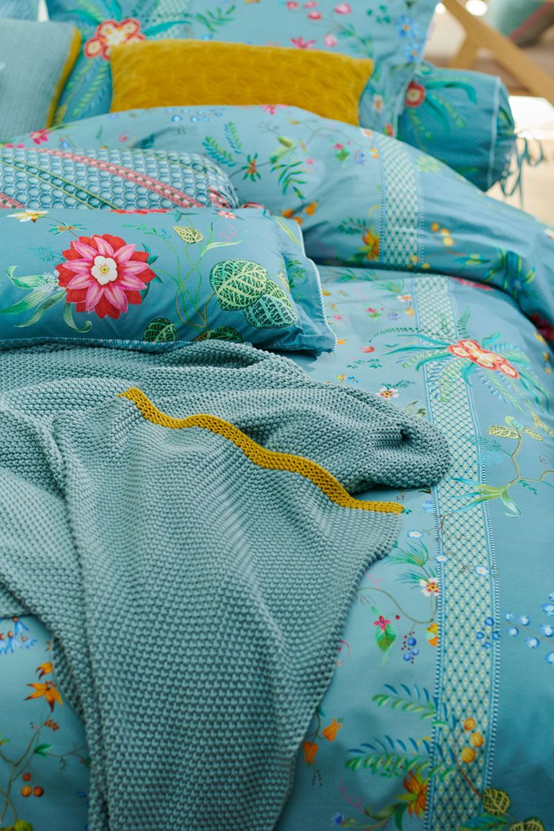 Dekbedovertrek Petites Fleurs Blauw