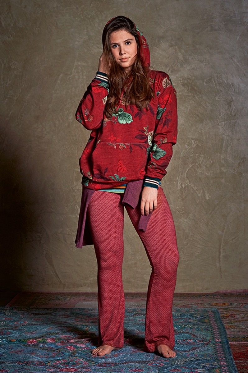 Lange Broek Cross Stitch Rood