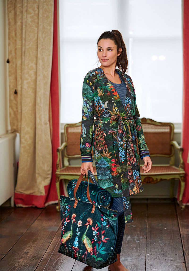 Kimono Pip Garden Big Blauw