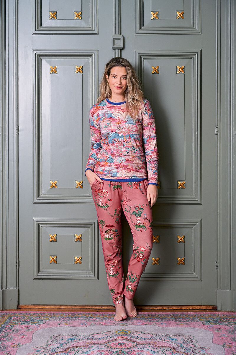 Top Lange Mouw Pip Garden Roze