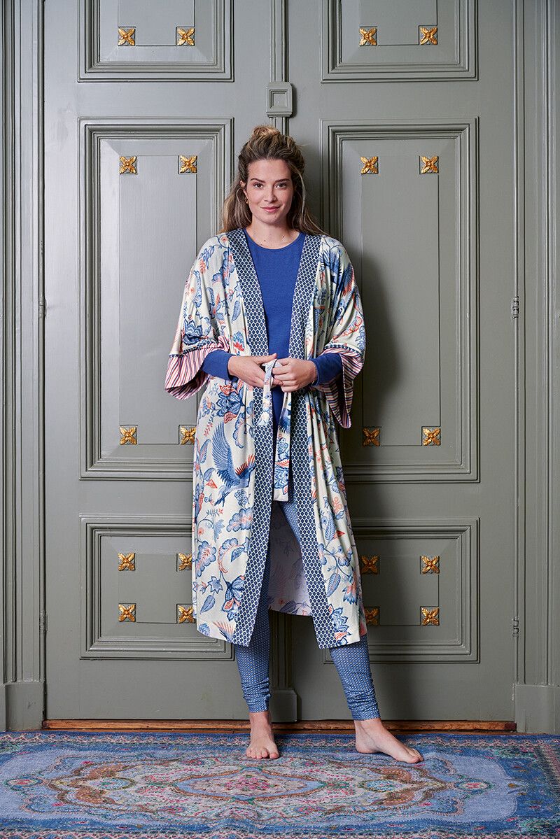 Lange Legging Star Tile Blauw