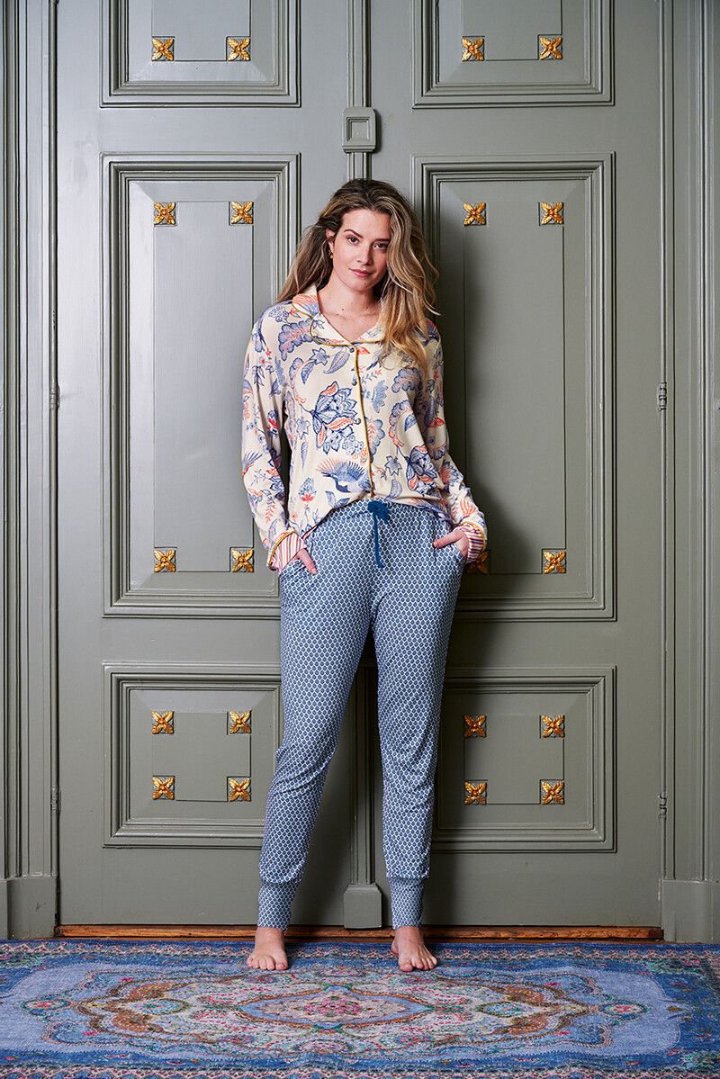Trousers Long Thousand Leaves Blue