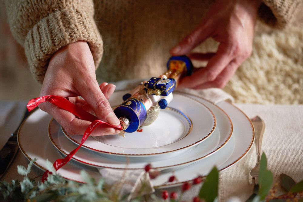Ornament Glass Nutcracker 16 cm