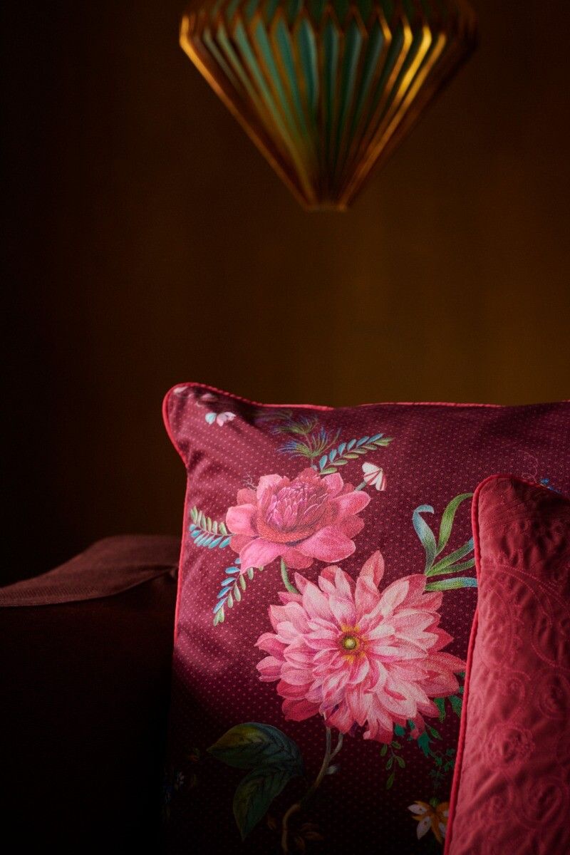 Zierkissen Fleur Grandeur Rot