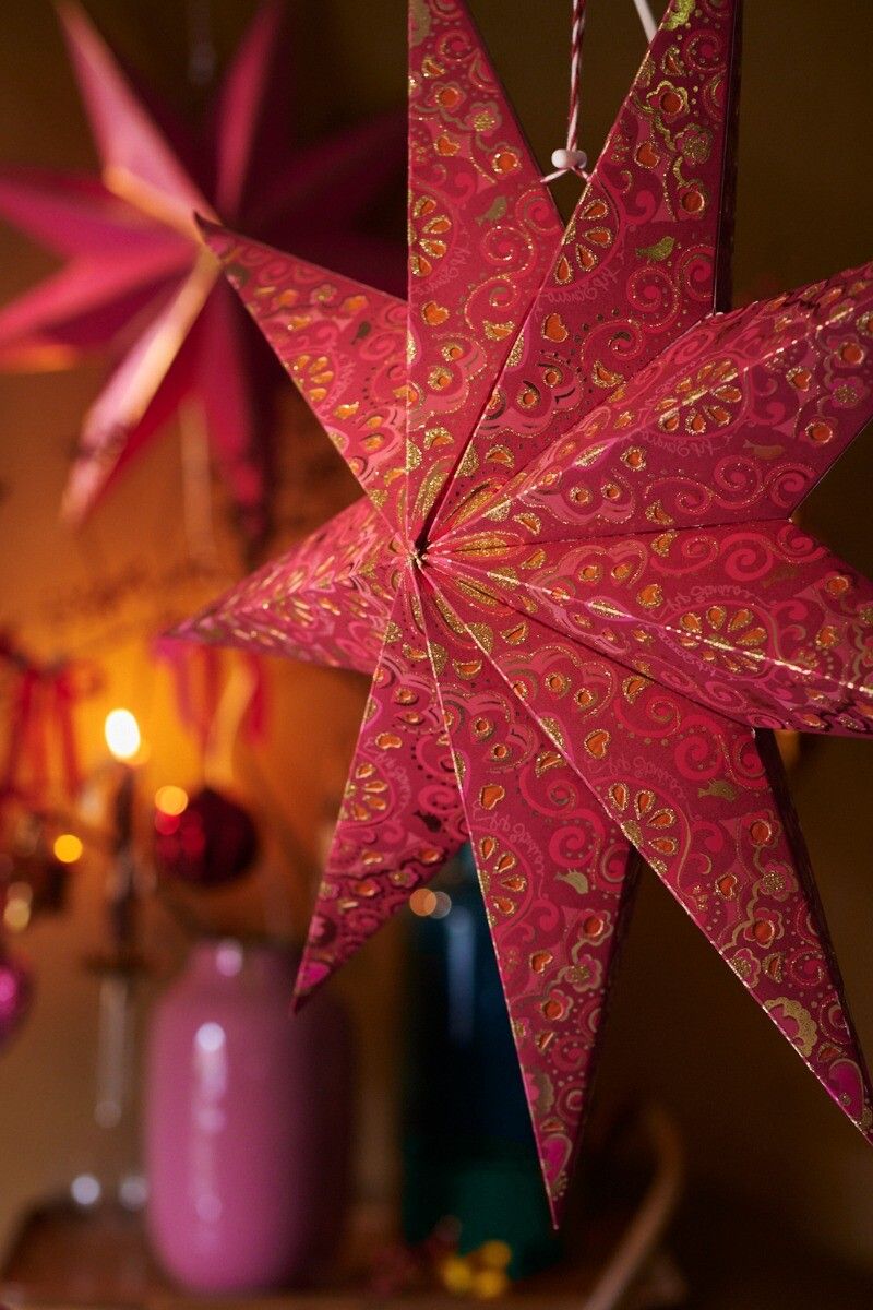 Christmas Star Paper Red