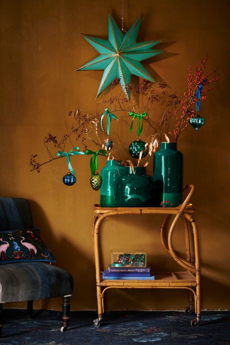 Christmas Star Paper Green 60cm