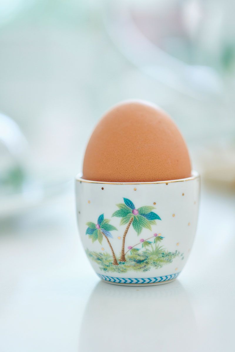 Eierbecher Jolie Punkte Gold Blau