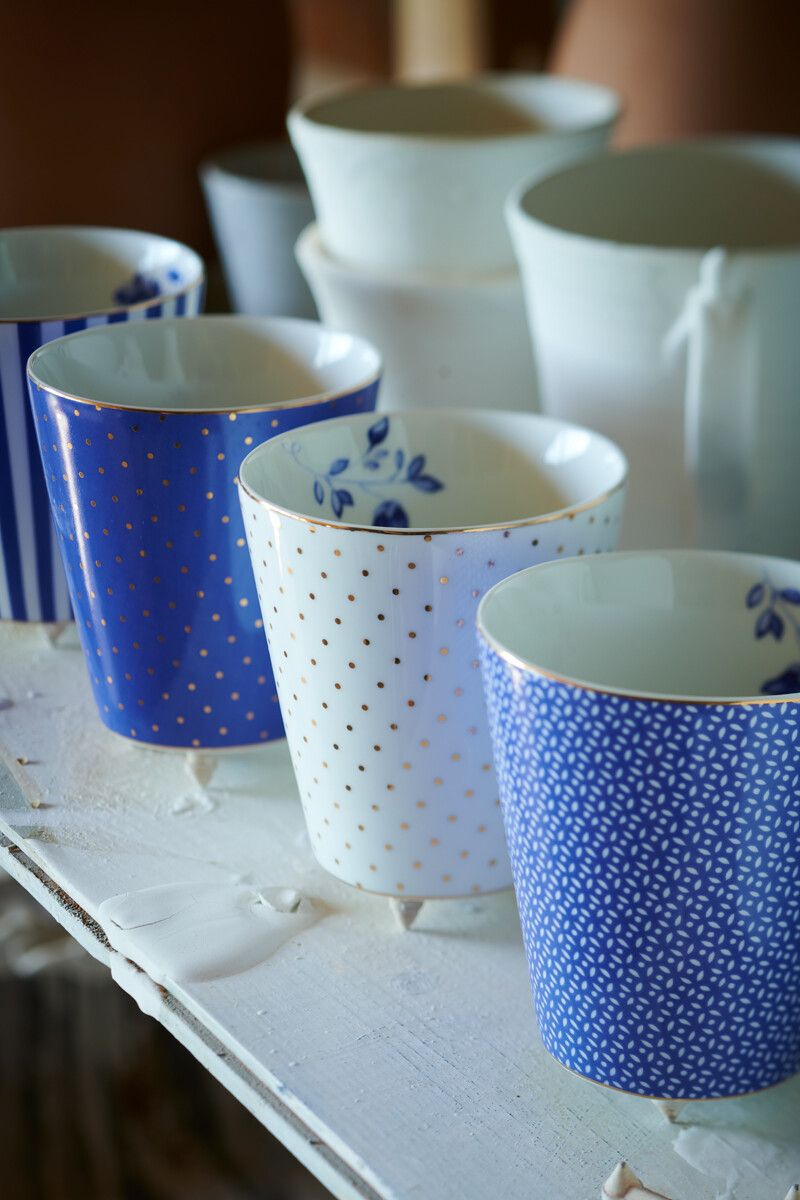 Royal Stripes Mug Tiles Blue