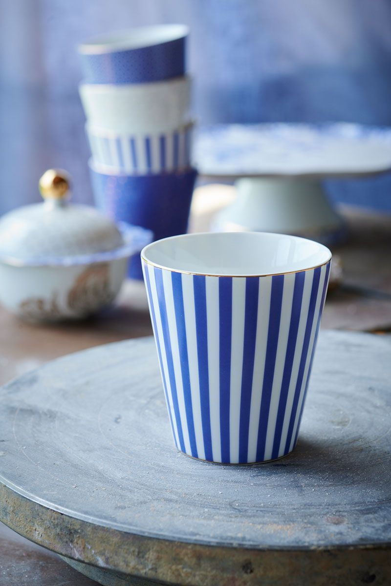 Royal Stripes Mug Small Blue