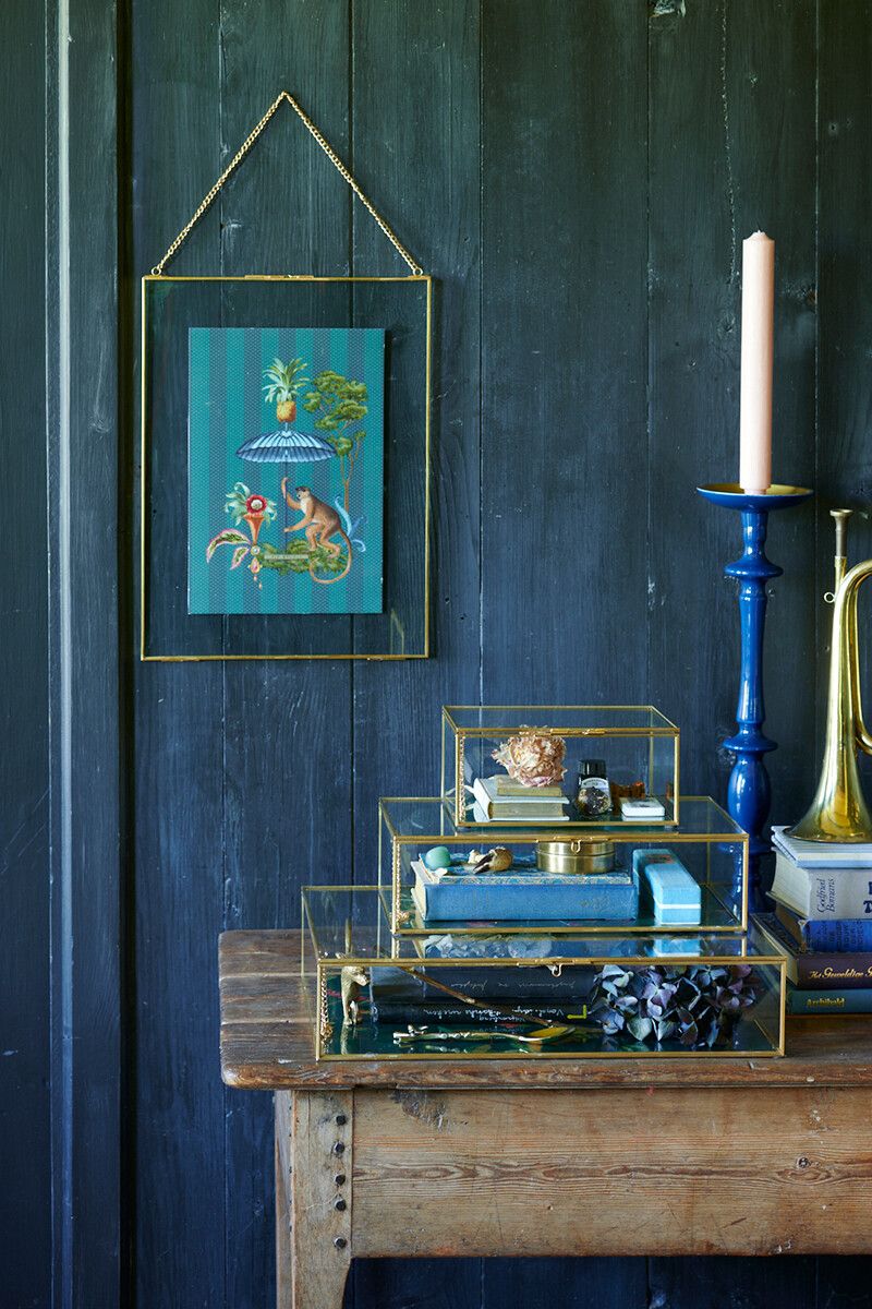 Candle Holder Blue 47 cm