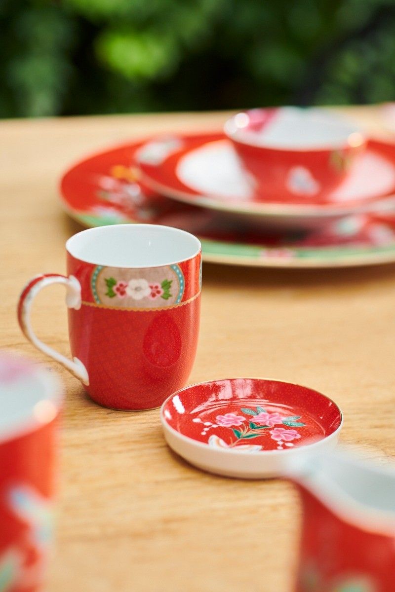 Blushing Birds Theetip Rood 9 cm