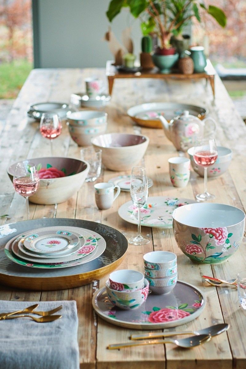 Blushing Birds Teekanne Gross Khaki