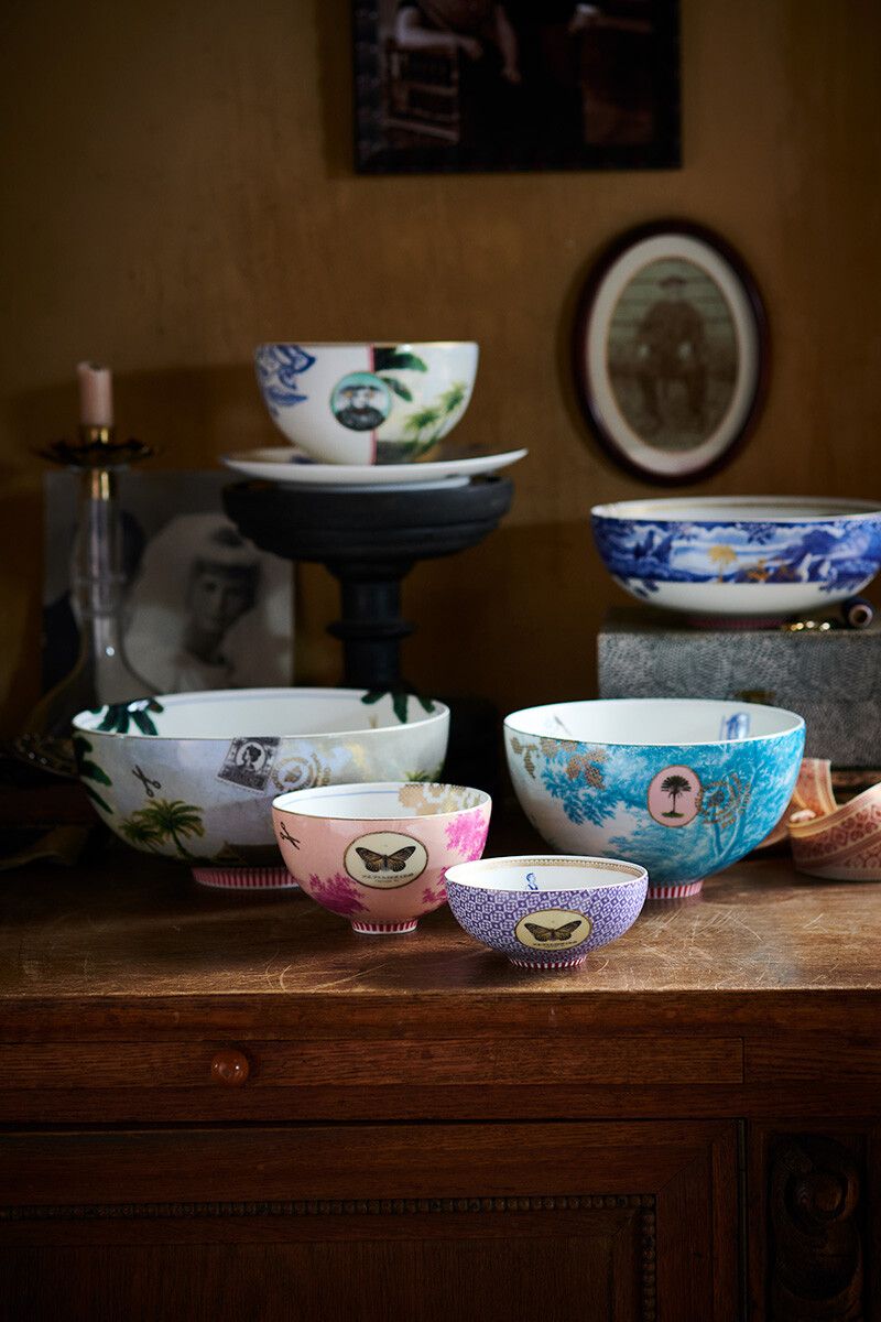 Heritage Bowl Painted Pink 12 cm