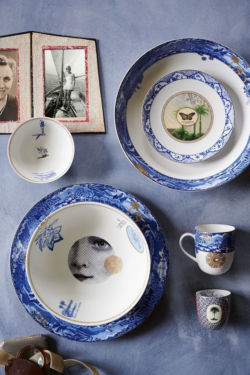 Heritage Kom Grens Blauw 20 cm