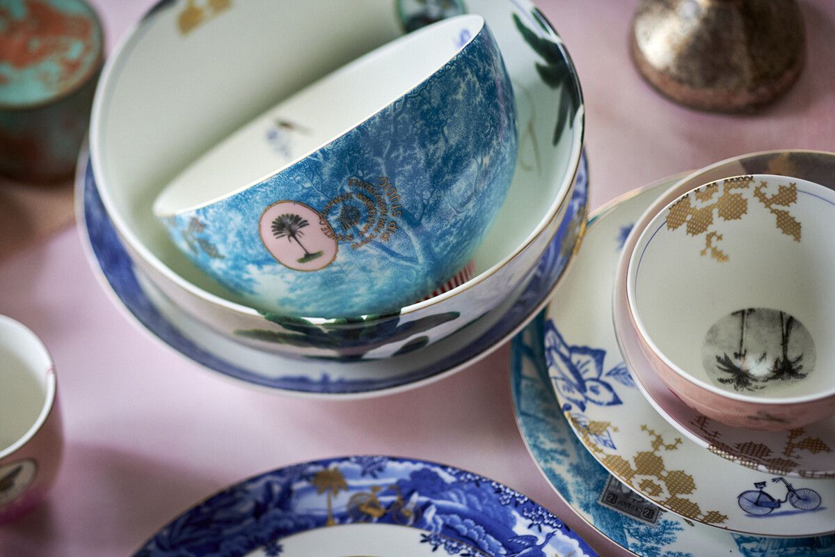 Heritage Bowl Painted Pink 12 cm