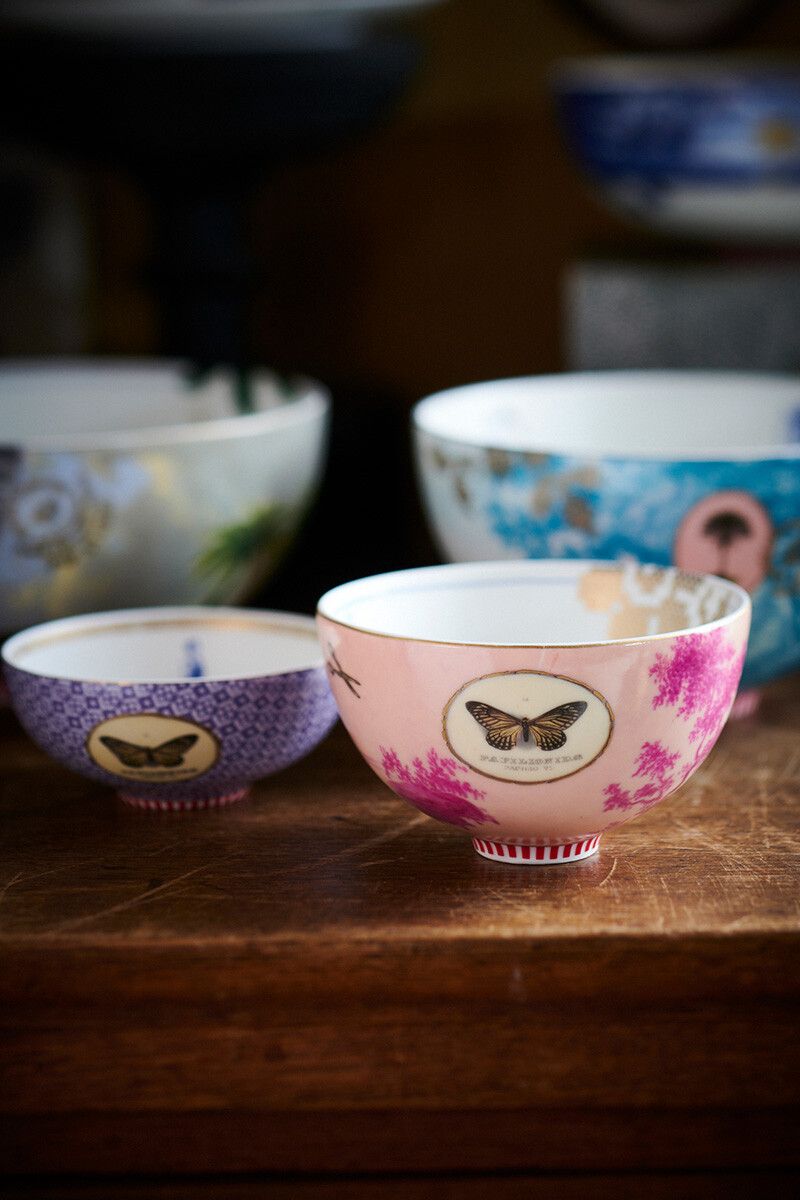 Heritage Bowl Painted Pink 12 cm