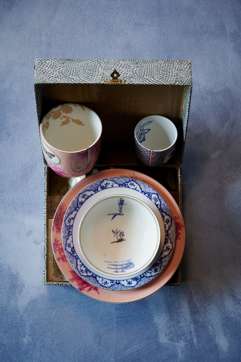 Tasse de Grande Heritage Painted en Coloris Rose
