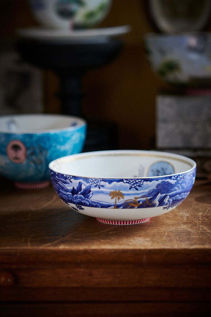 Heritage Kom Grens Blauw 20 cm