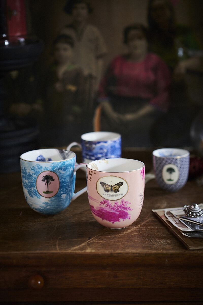 Tasse de Grande Heritage Painted en Coloris Rose