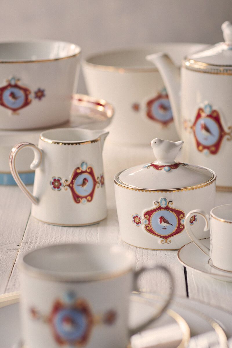 Love Birds Espresso Tasse & Untertasse Weiß