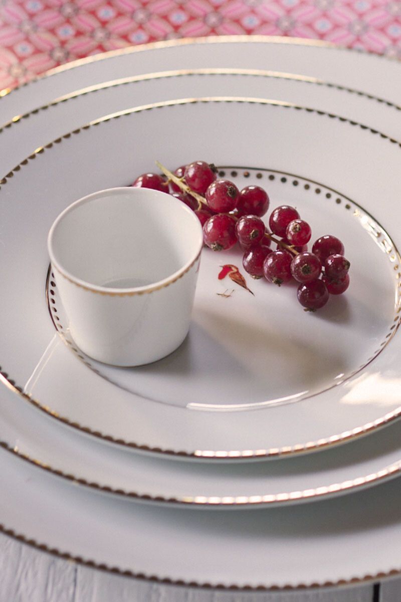Love Birds Set/4 Breakfast Plates White 21 cm