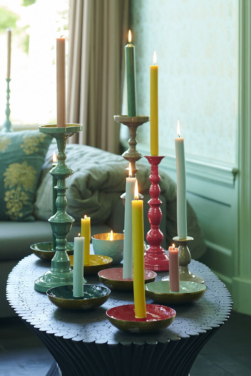 Candle Tray Small Old Blue 16 cm