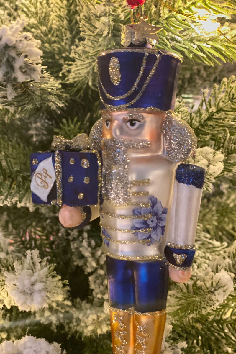 Ornament Glass Nutcracker 16 cm
