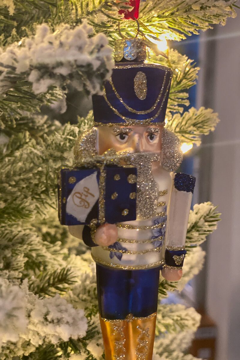 Ornament Glass Nutcracker 16 cm