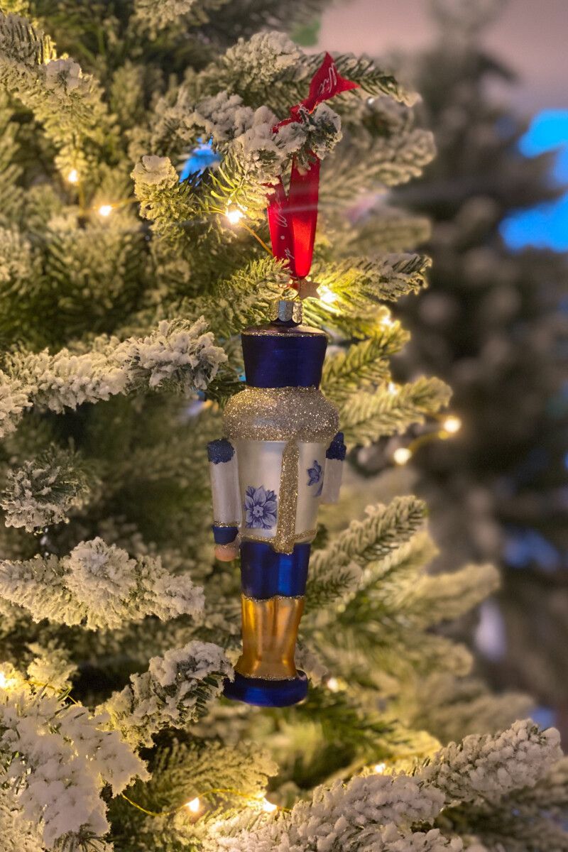 Ornament Glass Nutcracker 16 cm