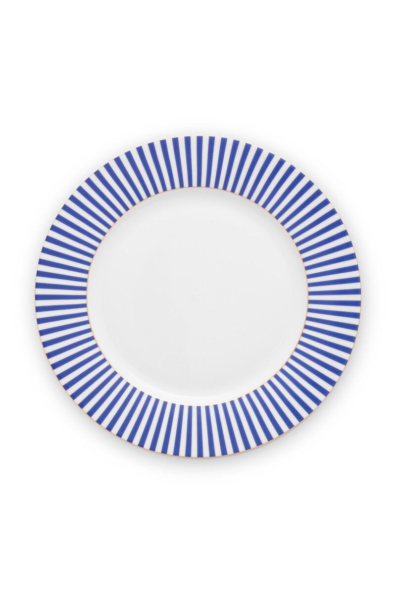 Pip Studio Stripes Dinerbord Blauw 26.5 | Studio the Official website