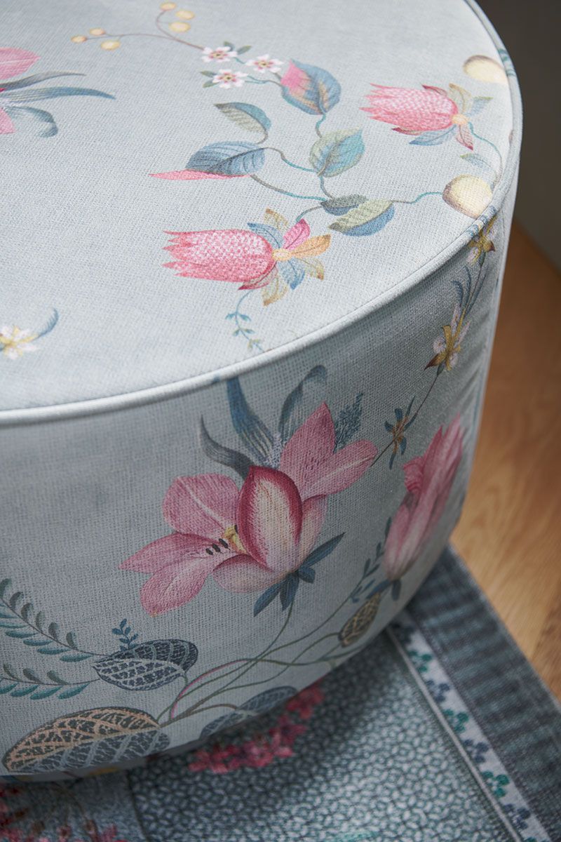 Hocker Large Fleur Grandeur Grün